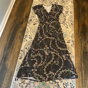 SP LOFT maxi dress- grey floral